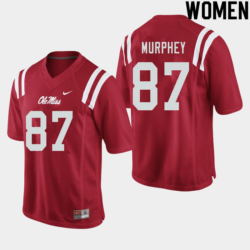 Sam Murphey Ole Miss Rebels NCAA Women's Red #87 Stitched Limited College Football Jersey IDN0258TG